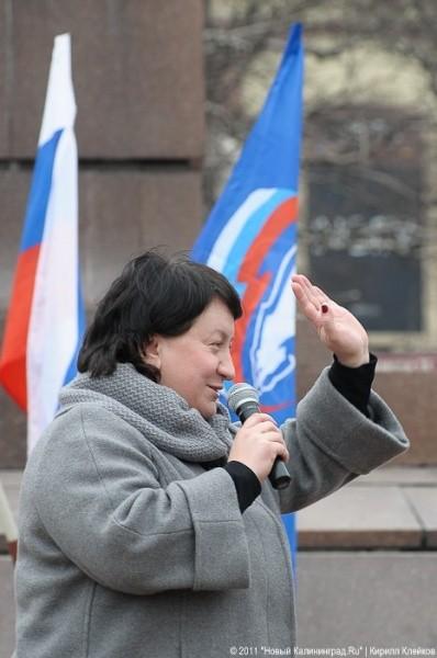 "ЕР" вышла к монументу "Мать-Родина" поблагодарить своих сторонников (+фото)