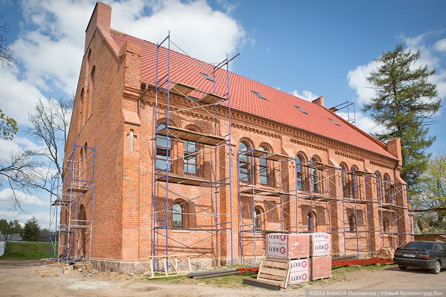 Гнездо преткновения: как проходит реставрация кирхи в Краснолесье