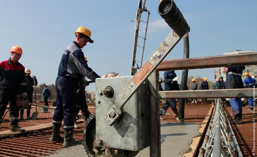 "Первый бетон на второй эстакаде": фоторепортаж "Нового Калининграда.Ru"