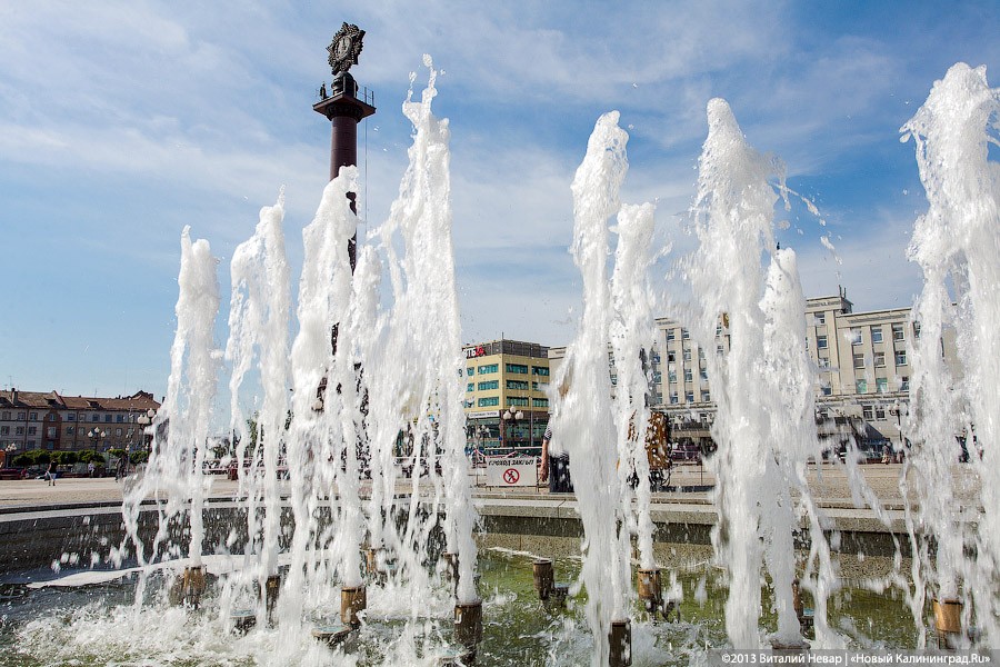 В День ВДВ в Калининграде решено отключить фонтаны «на профилактику» ﻿