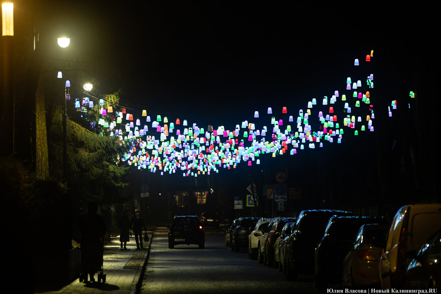 30 километров гирлянд: как украсили к Новому году Светлогорск (фото)
