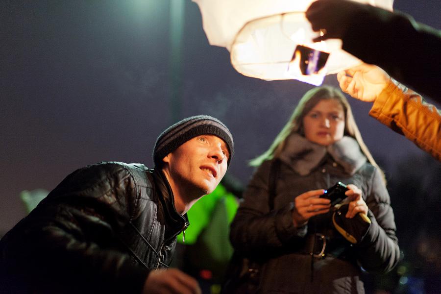 «Город дирижаблей»: фоторепортаж с флешмоба, посвященного встрече весны