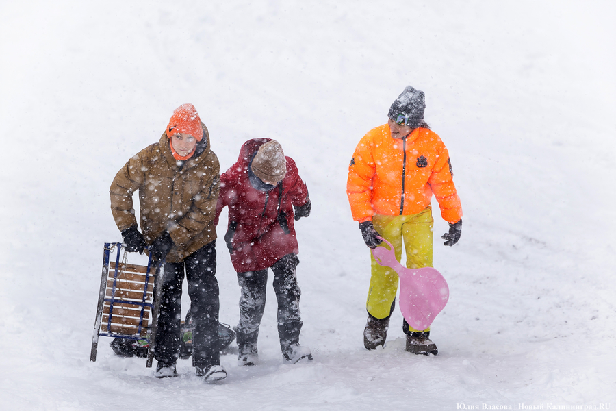 Пролетая на ватрушке: как в Центральном парке катаются с горки вопреки запретам (фото)