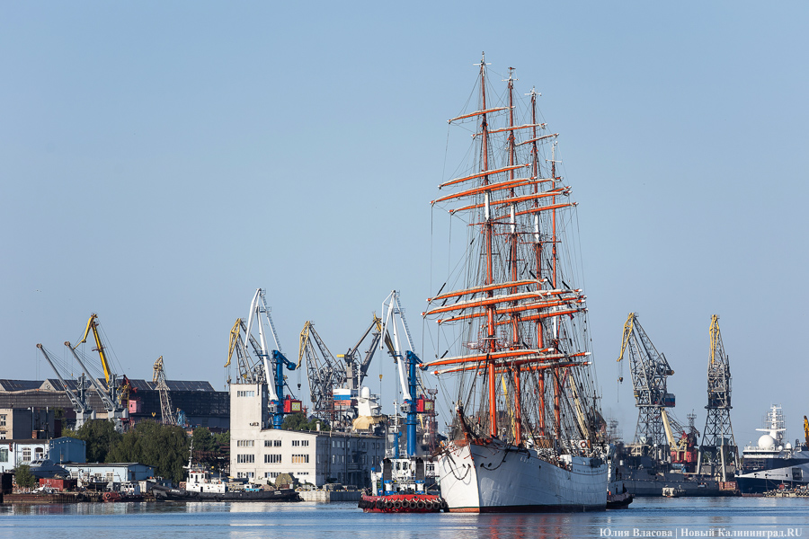 «Седов» заходит в морской канал. Посмотрите, как это красиво (фото)