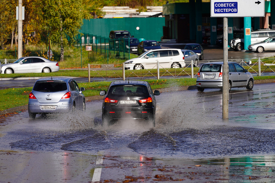 Другой берег улицы: Калининград затопило после шторма (да, опять)