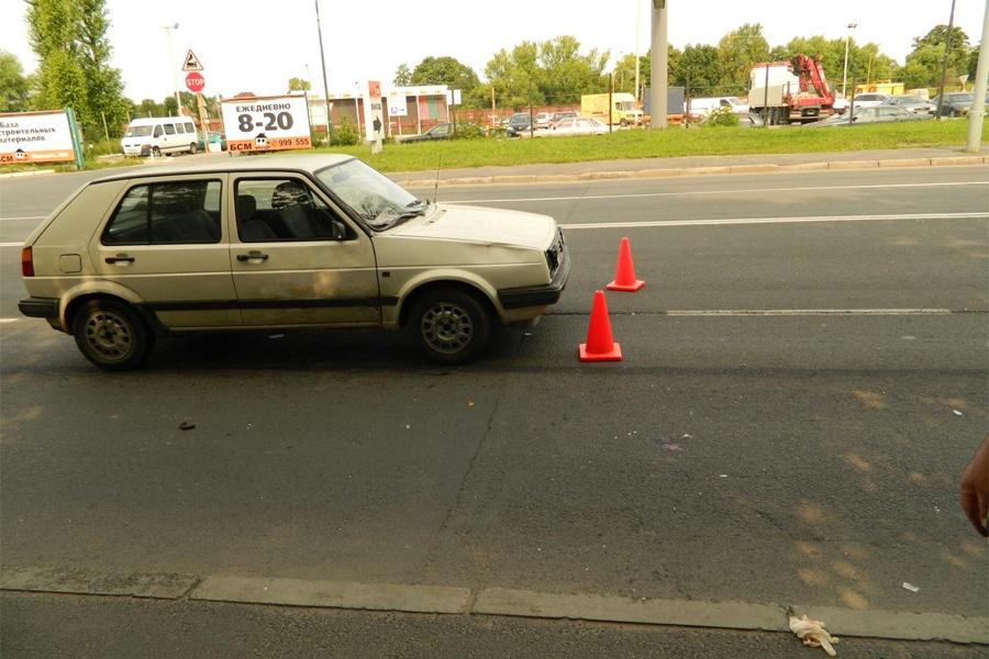 В Калининграде на Советском проспекте мотоцикл сбил 55-летнего мужчину (фото)
