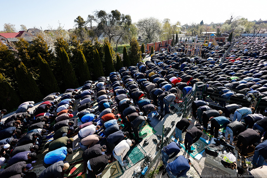 Сотни мусульман совершили под Калининградом молитву в честь Ураза-Байрам (фото)