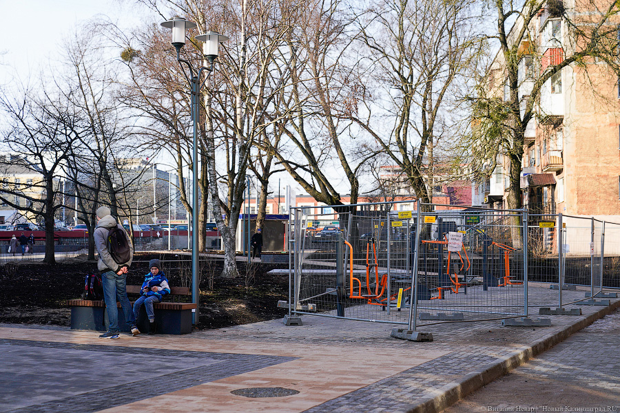 Как выглядит обновленная пешеходная зона на улице Рокоссовского без снега (фото)