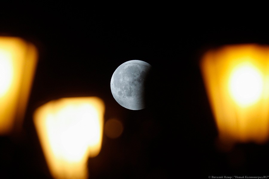 Красная Луна: каким было полное лунное затмение в Калининграде (фото)