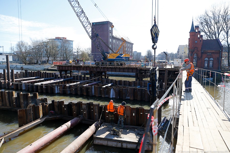 В Калининграде продлили закрытие движения по мосту «Высокий» 