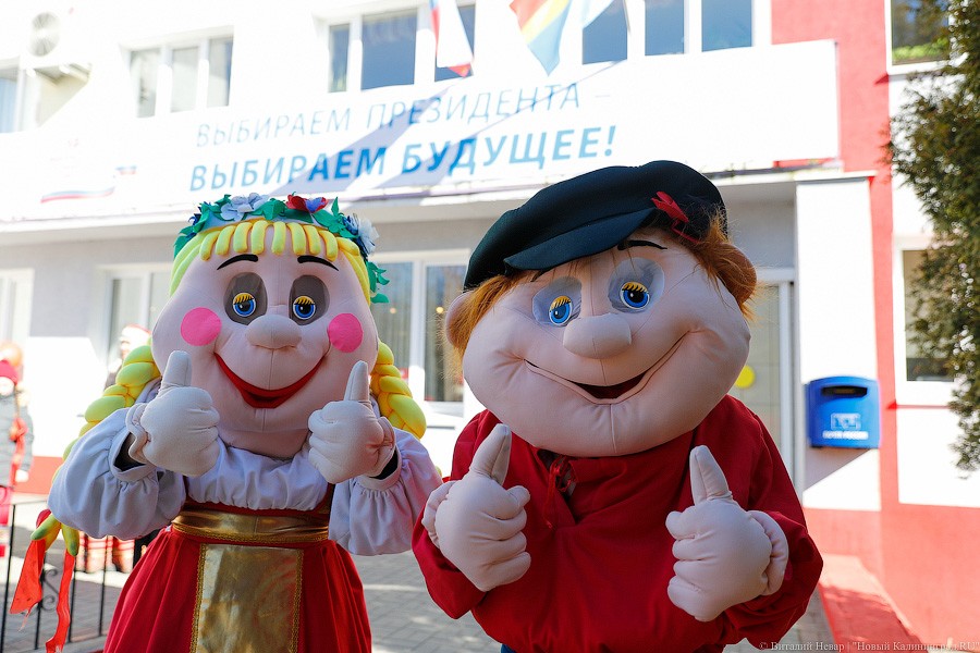 За гречку и тушёнку: как калининградцы выбирали президента России (фото)