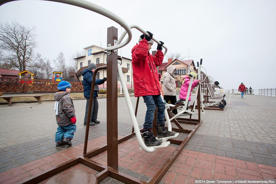 «Жим сидя, коты и обломки»: променад в Зеленоградске в туристическое межсезонье