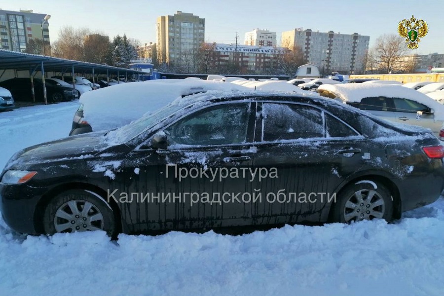 Калининградец лишился «Тойоты Камри» за повторное нетрезвое вождение (фото)