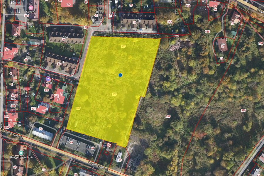 Изображение из публичной кадастровой карты