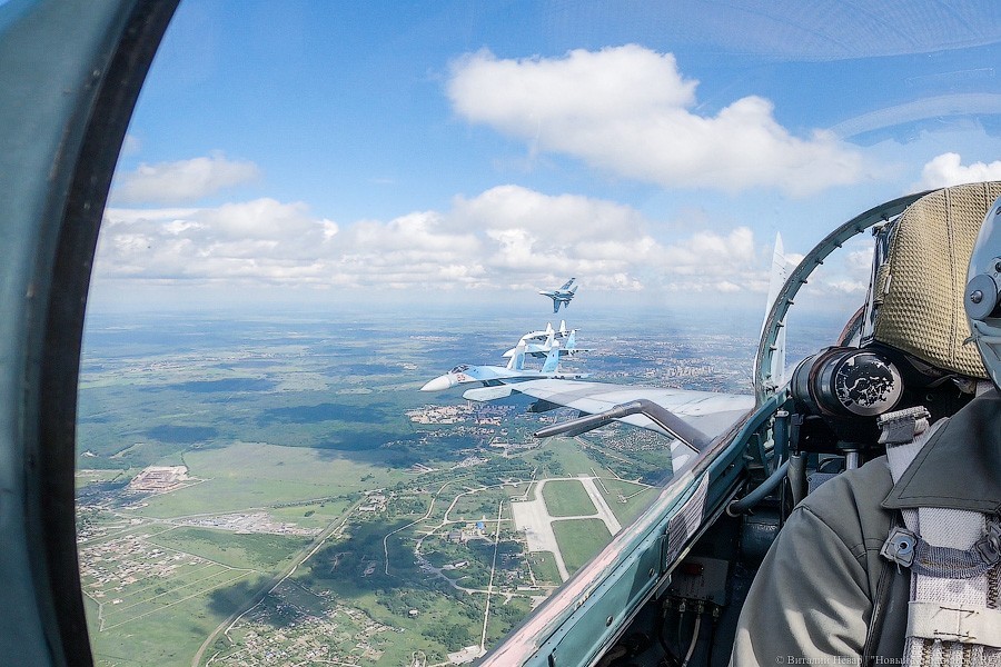 Репетиция парада из кабины истребителя. Фоторепортаж НК