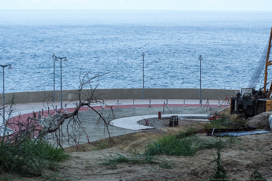 Сокращение отставания: новый променад в Светлогорске стал похож на променад