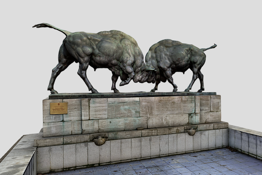 Служба охраны памятников сделала 3D-модель «Борющихся зубров»