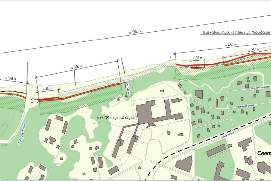 Власти заказывают проект сооружений против оползней в районе Гаузупского ручья в Светлогорске