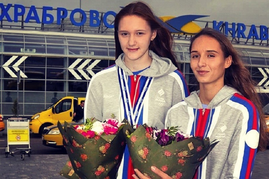 Юлия Бровкина и Валерия Шевчук. Фото предоставлено министерством спорта Калининградской области.