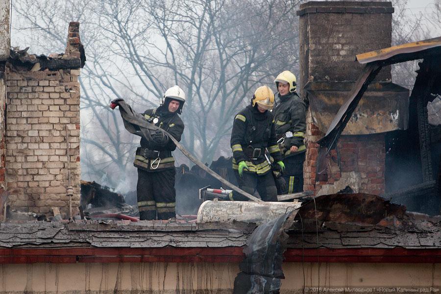 Без крыши: последствия крупного пожара в Калининграде