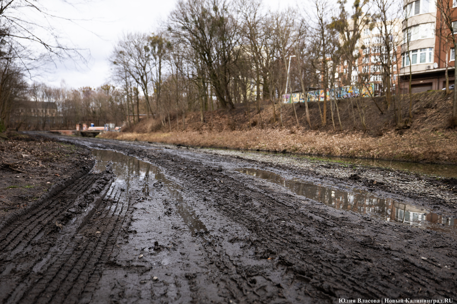Непролазная грязь: как выглядит берег Литовского ручья в ожидании реновации (фото)