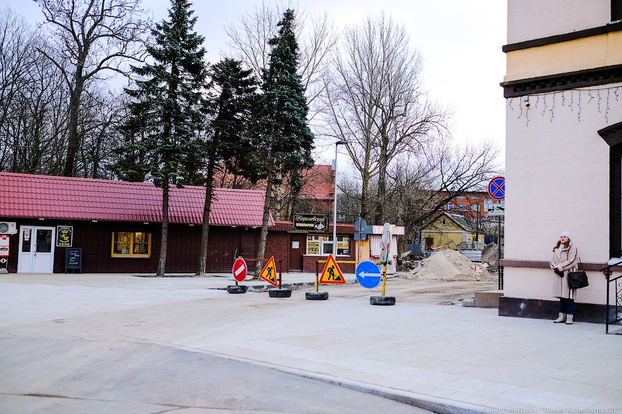 Плитка на плитке: как выглядит центр Зеленоградска во время реконструкции (фото)