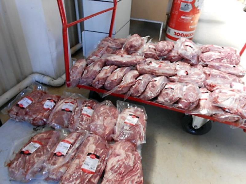 За 4 дня таможенники задержали более полутора тонн контрабандного мяса из Польши