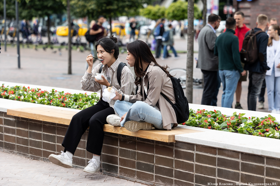 Вместо развалившихся: на улицу Баранова вернули вазоны-лавки за 12,5 млн рублей (фото)
