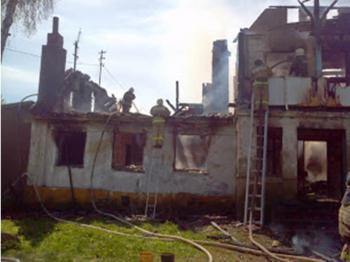 В Гурьевском районе сгорел дом, на месте пожара найден погибший мужчина