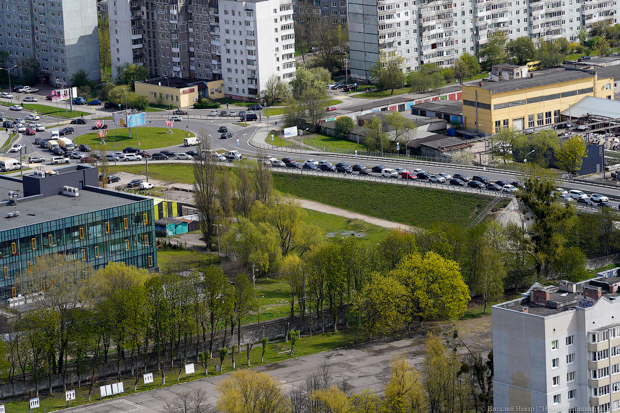 Пробки с воздуха: как прошла генеральная репетиция парада в Калининграде (фото)