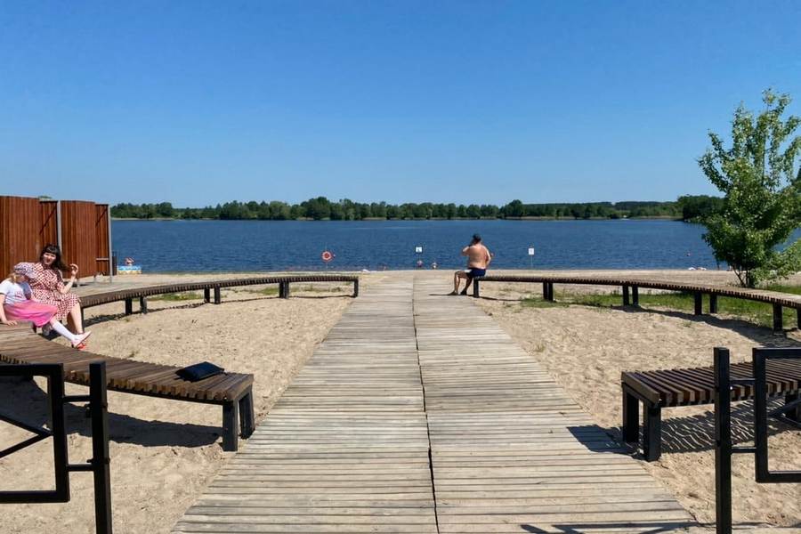 Ермак: пляж в посёлке Берёзовка не уступает пляжу в Янтарном (фото)
