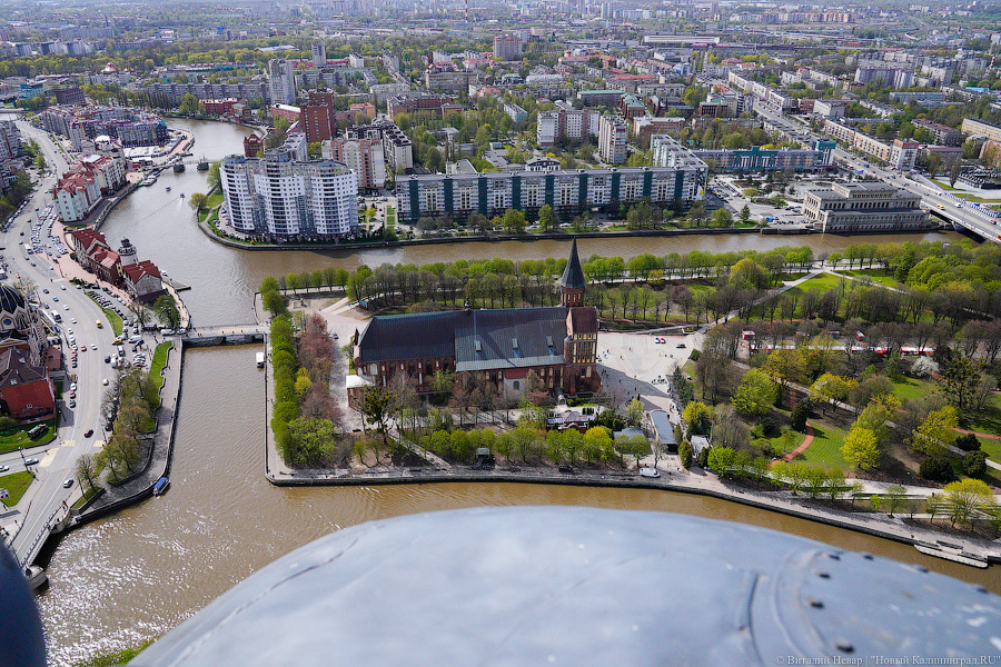 Пробки с воздуха: как прошла генеральная репетиция парада в Калининграде (фото)