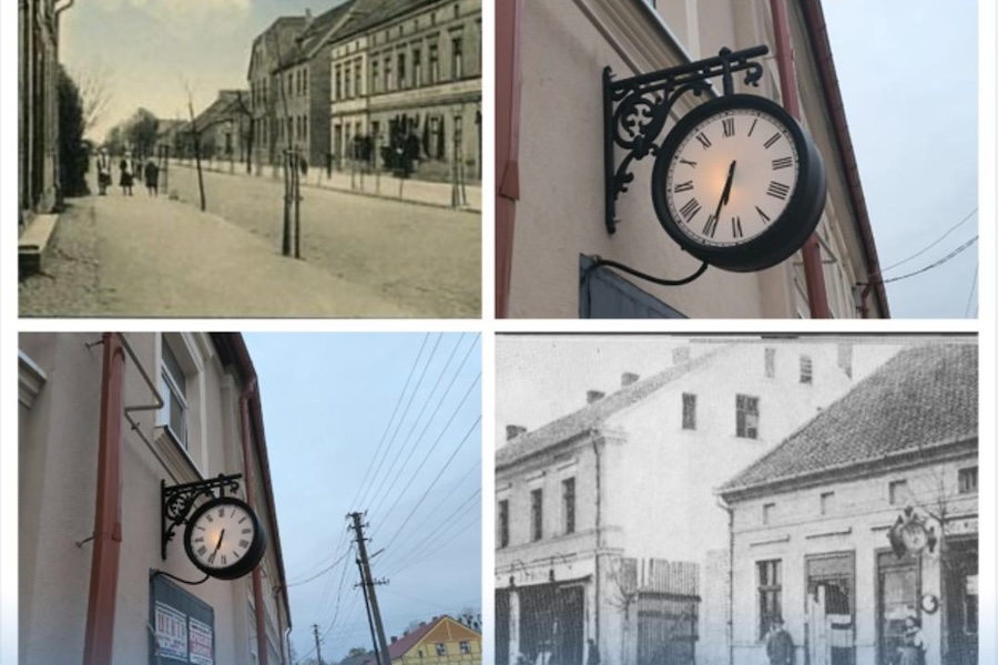 В Краснознаменске установили городские часы как «напоминание о прошлом» (фото)