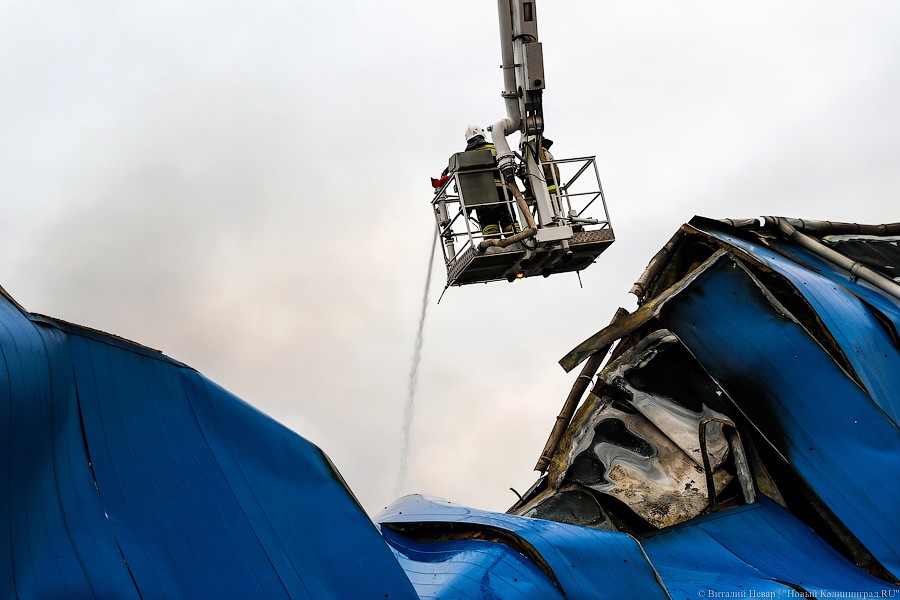 Огненное утро: как калининградские пожарные спасали винный склад