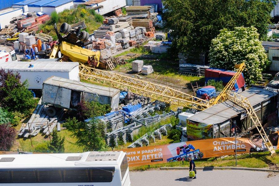 «На бога надейся…»: на стройплощадке синагоги в субботу перевернулся автокран