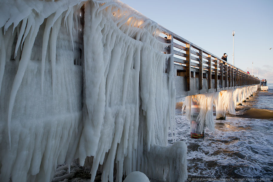Сцены у моря: как выглядит променад в Зеленоградске после шторма