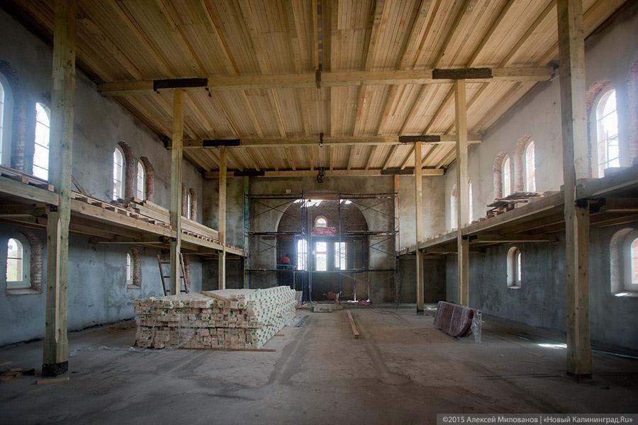 Гнездо преткновения: как проходит реставрация кирхи в Краснолесье