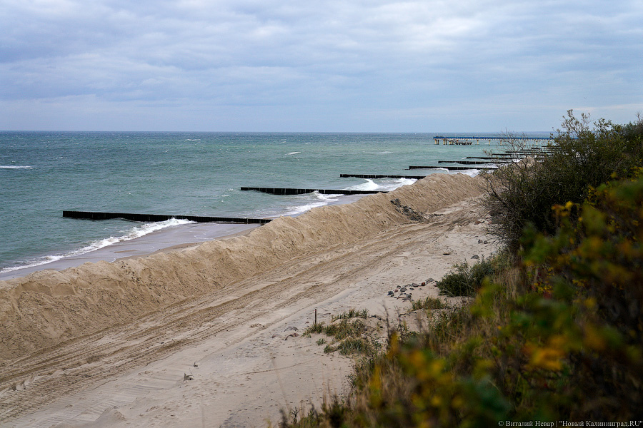 От «Нептуна» до кемпинга: в Зеленоградске укрепляют 1,5 км морского побережья (фото)