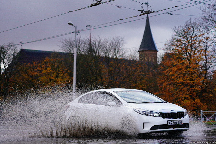 Другой берег улицы: Калининград затопило после шторма (да, опять)