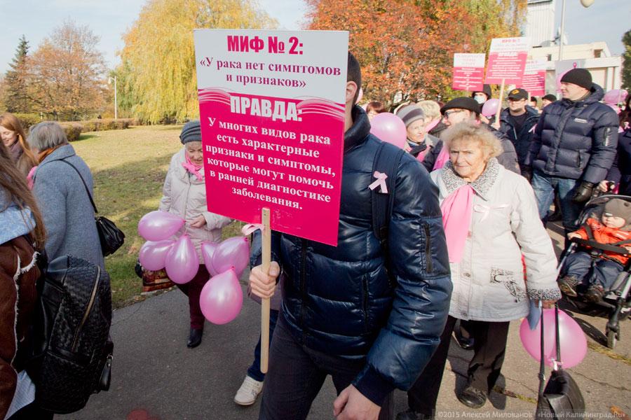 С оркестром и в шарфах: как прошел в Калининграде Марш против рака