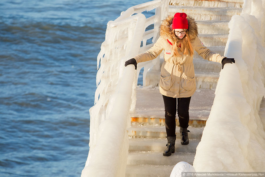 Сцены у моря: как выглядит променад в Зеленоградске после шторма