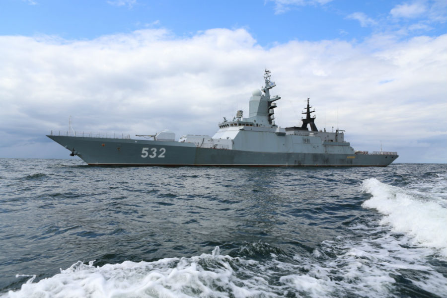 Корвет «Бойкий» отстрелялся по воздушным и морским целям на Балтике