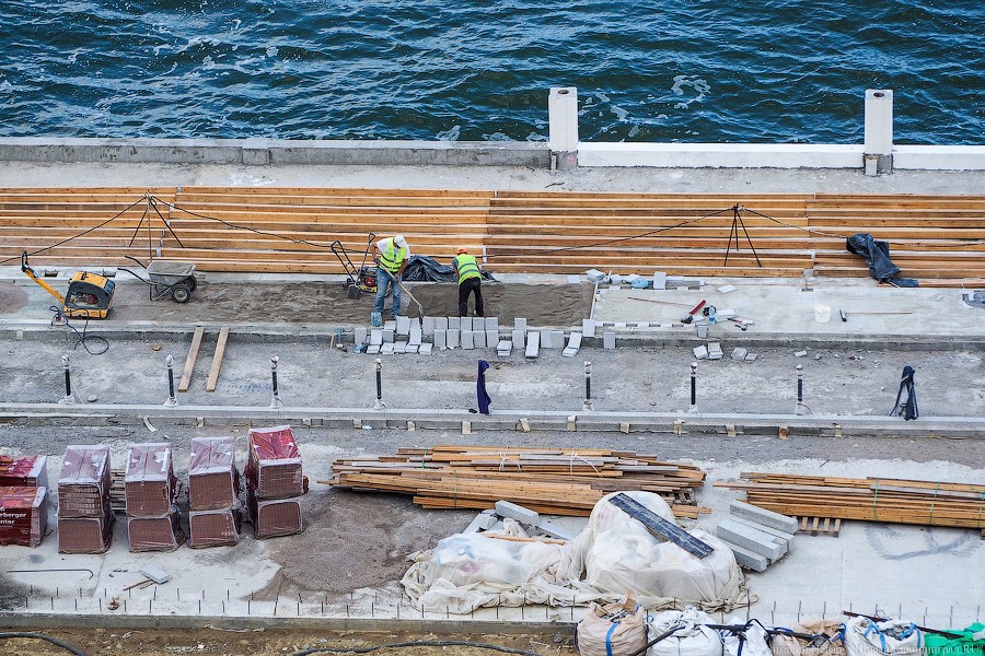 Сокращение отставания: новый променад в Светлогорске стал похож на променад