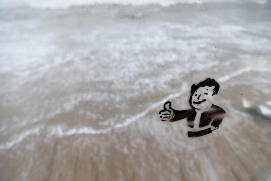 Штормовые селфи: ураган в Светлогорске (фото)