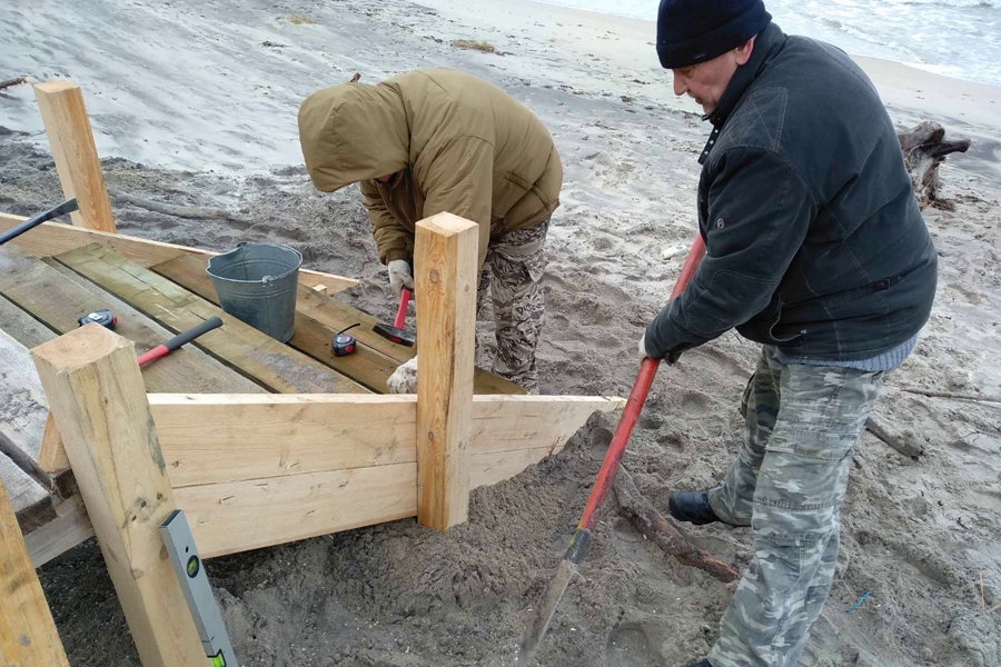 На Куршской косе начали восстанавливать авандюну (фото)