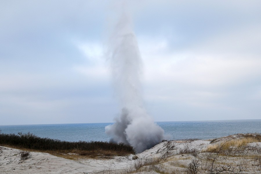 Горыныч и центнер тротила: саперы Балтфлота провели взрывные учения (фото)