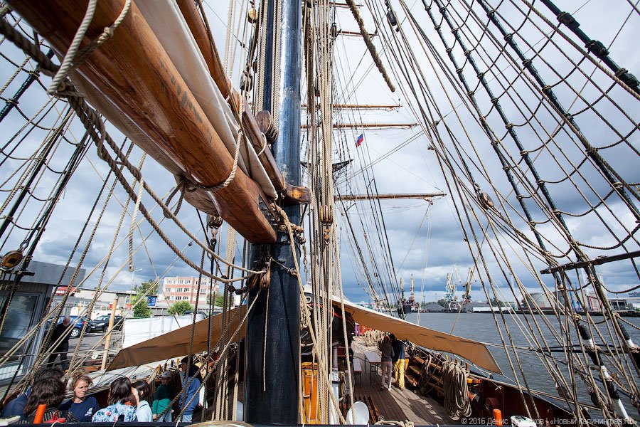 Нынче здесь, завтра — там: немецкий парусник ошвартовался в Калининграде