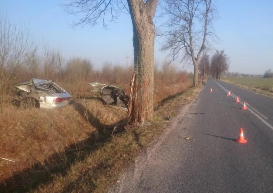 В Багратионовском районе на две части разорвало легковушку (фото)