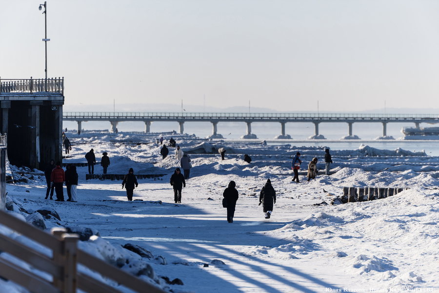 Балтика во льдах: как выглядит побережье после рекордных морозов