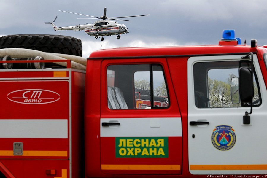 «Злой огонь ревет и пышет»: под Черняховском прошли крупные учения МЧС